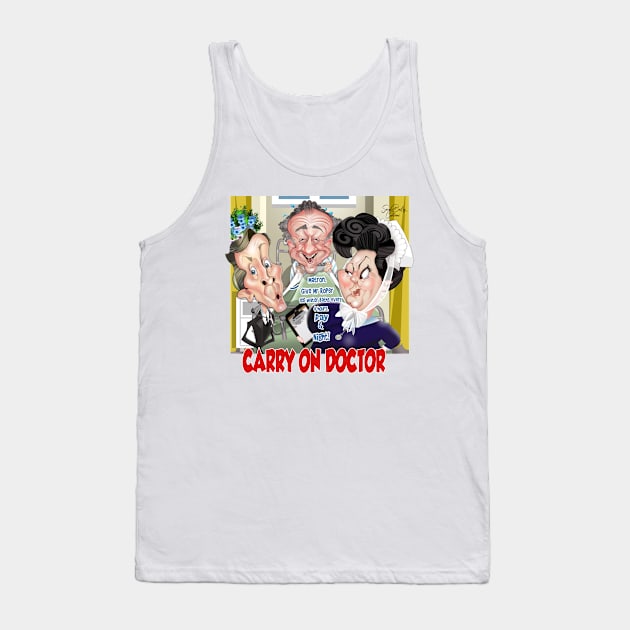 Carry on Doctor Tank Top by Sarah Bailey TV Cartoons